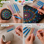 Dearmud 8-Piece Dotting Tools, Ball Stylus Set for Painting, Clay, Nail Art
