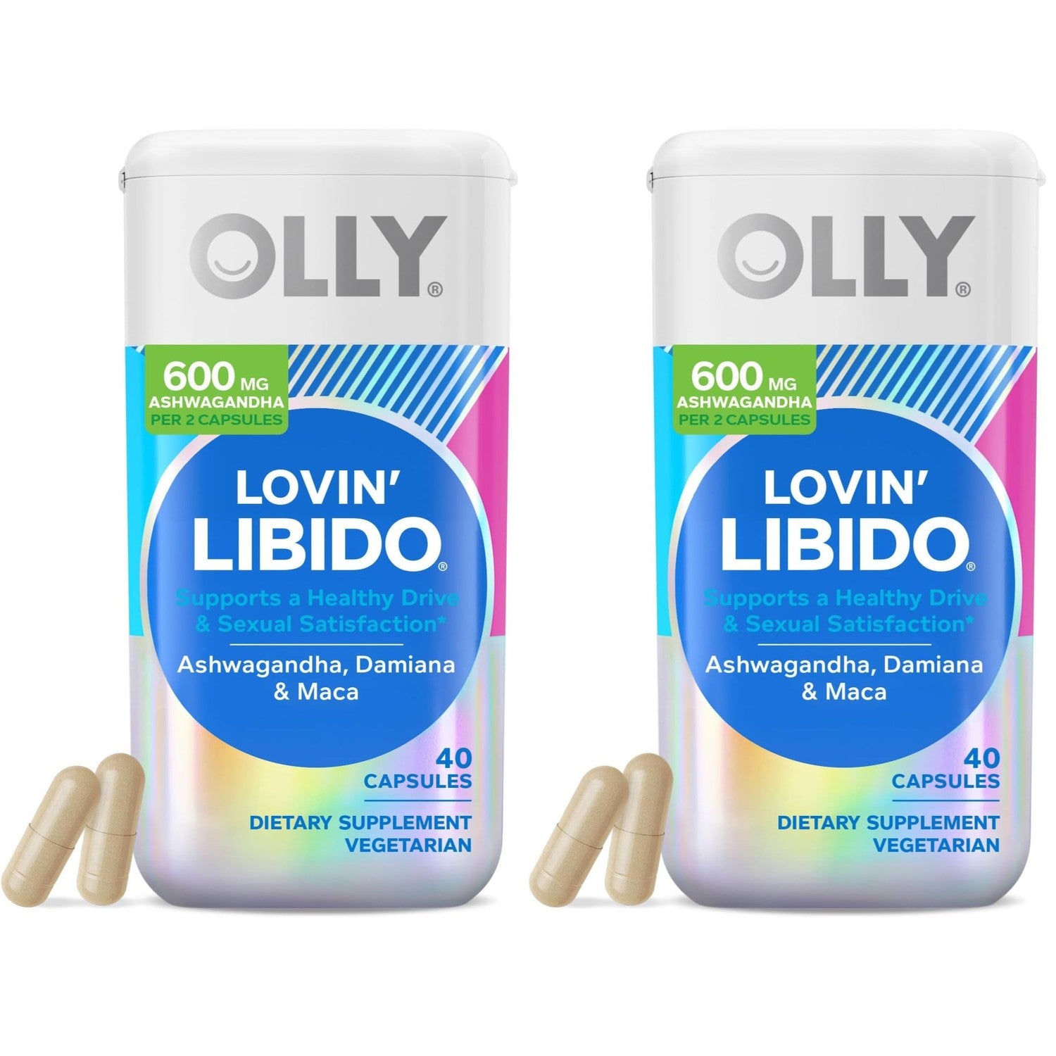 OLLY Lovin' Libido, Boost Desire with Ashwagandha, Maca & Damiana- 40 Count