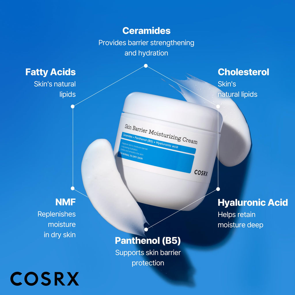 COSRX 100-Hour Hydration Ceramide Body Cream, Non-Greasy, 15.2 fl oz | Body Lotion for Dry to Extremely Dry Skin, Hyaluronic Acid, Skin Barrier Care, Unscented, Fast-Absorbing, Korean Skin Care