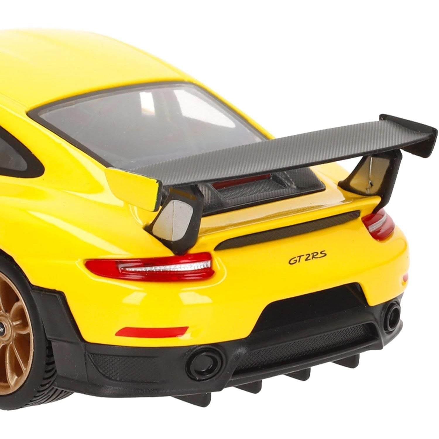 Buy now Maisto Porsche 911 GT2 RS Yellow with Carbon Hood and Gold Wheels Special Edition 1/24 Diecast Model Car at indiglob india
