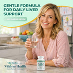 VITAL NUTRITIVE Milk Thistle Liver Support Supplement - Silymarin | 9-in-1 liver support formula with organic milk thistle (silymarin). Non-GMO, gluten-free. 30-day supply.