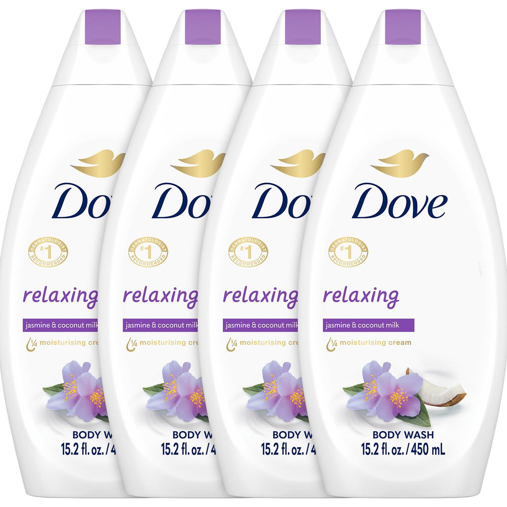 Buy now Dove Purely Pampering Cream Body Wash with Hibiscus 500ml, White, Almond, 16.9 Fl Oz at indiglob india
