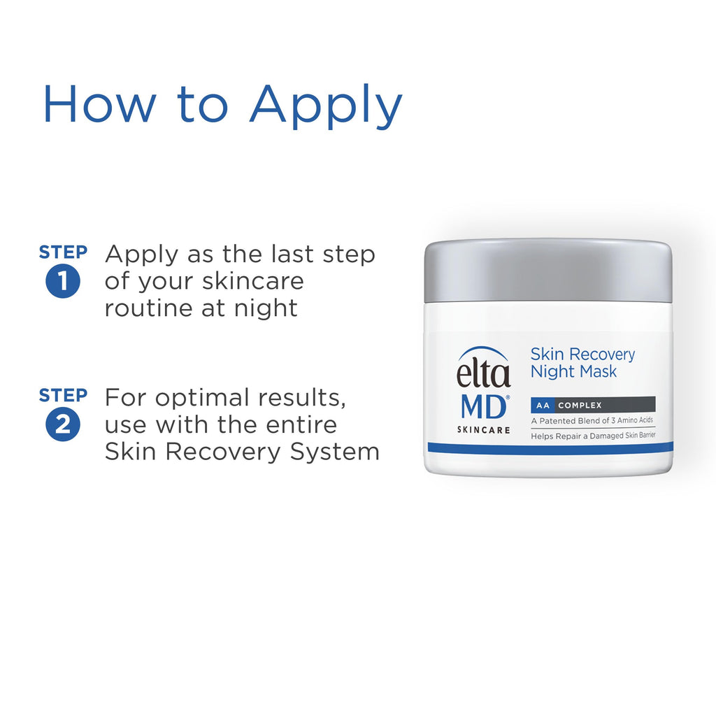 EltaMD Skin Recovery Overnight Face Mask, Moisturizing Night Cream, 1.7 oz