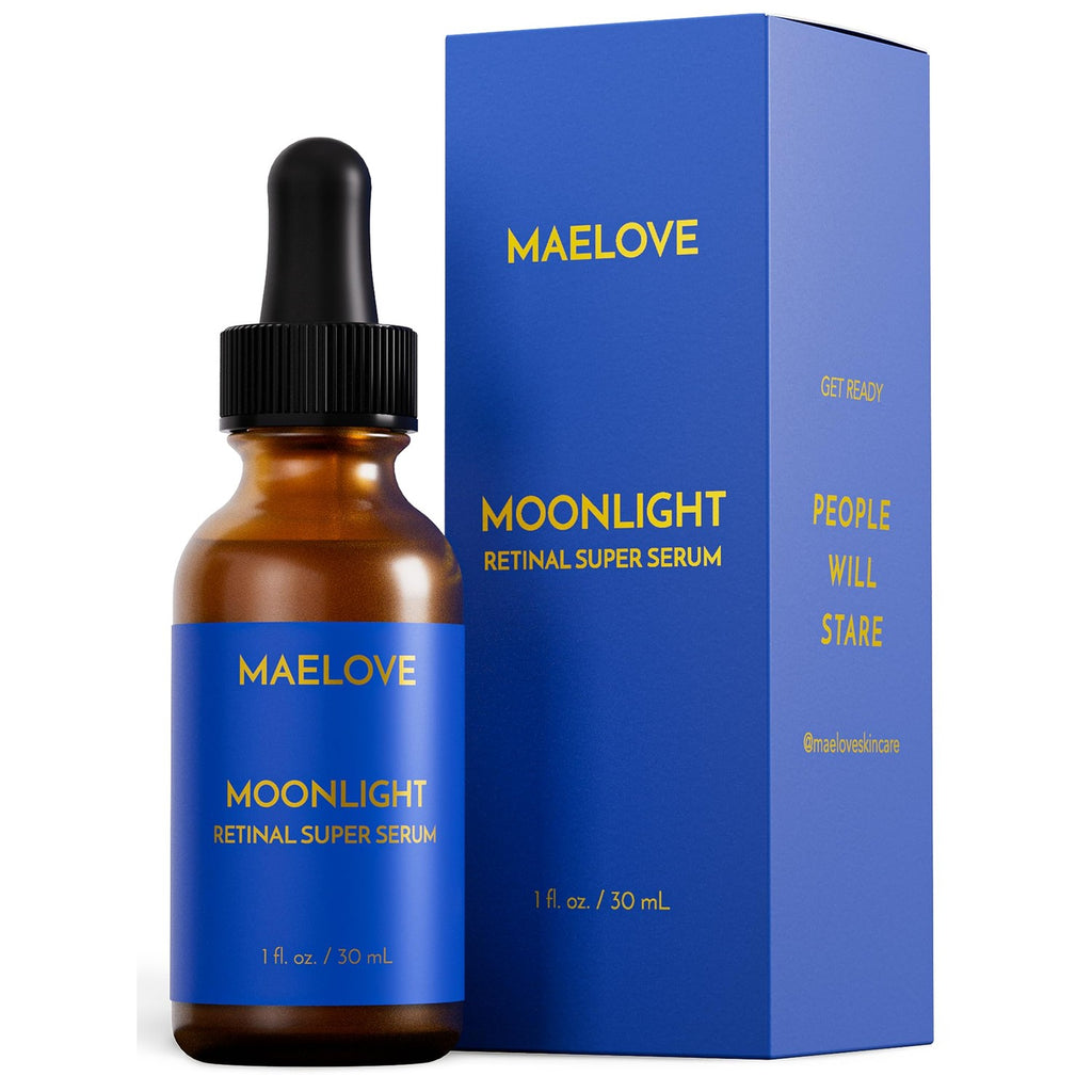 MAELOVE Moonlight Advanced Retinal Super Serum, 10x Stronger than Regular Retinol, for Softening Lines and Wrinkles, Reducing Dark Spots, Improving Skin Firmness, Vegan, Cruelty-Free, 1.0 fl oz