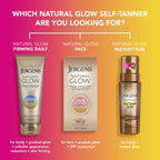 Jergens Natural Glow Face Self Tanner Lotion SPF 20, Fair To Medium, 2 oz | Sunless Tanning, Daily Facial Sunscreen, Oil Free Formula, Broad Spectrum UVA/UVB Protection, Gradual Color Development