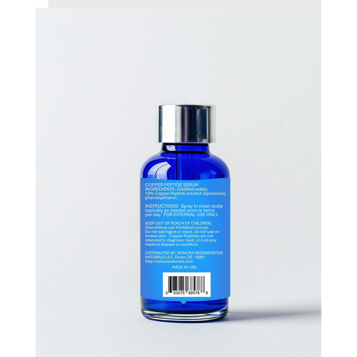 Copper Peptides for Hair Growth - Ultrastrong 10% Copper Peptide Active Ingredient - 99% Purity GHK-Cu Copper Peptide for Hair - Liposomal for Maximum Absorption - MADE IN USA