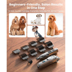 oneisall Dog Clippers for Grooming Thick/Matted Hair, 4-in-1 Grooming Kit