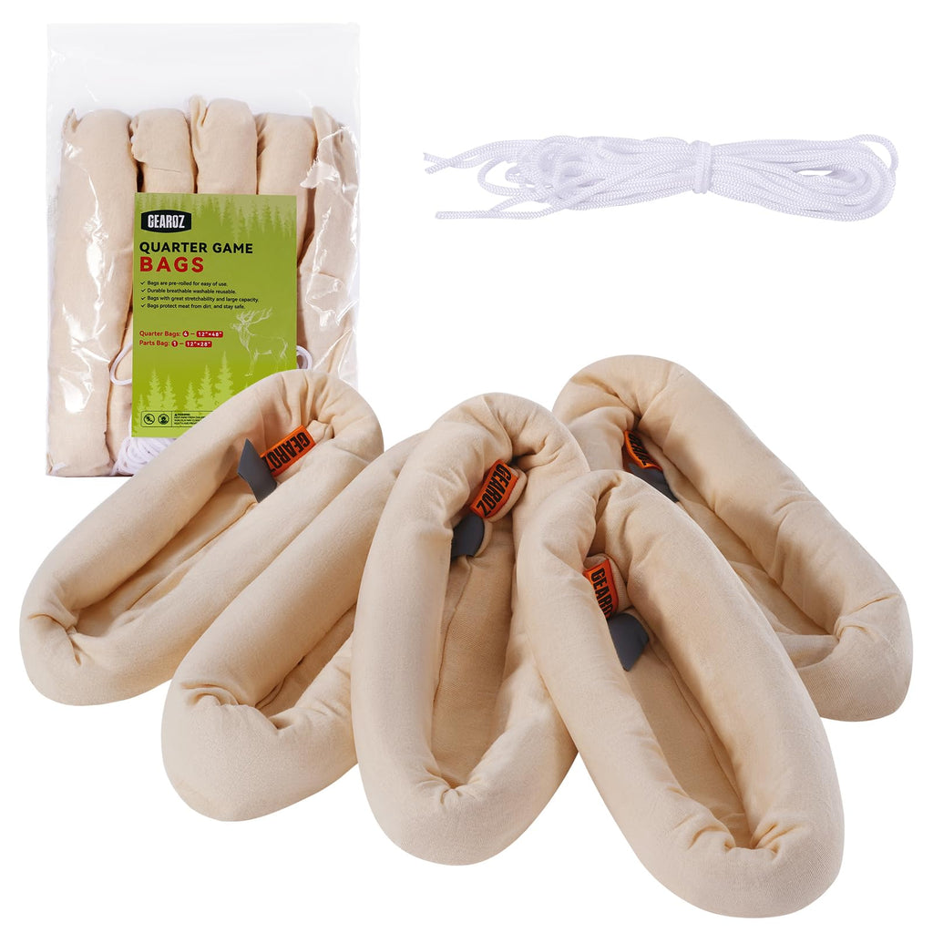 GearOZ Elk Game Bags Hunter Meat Bag for Caribou/Deer/Moose Hunting 5-Pack