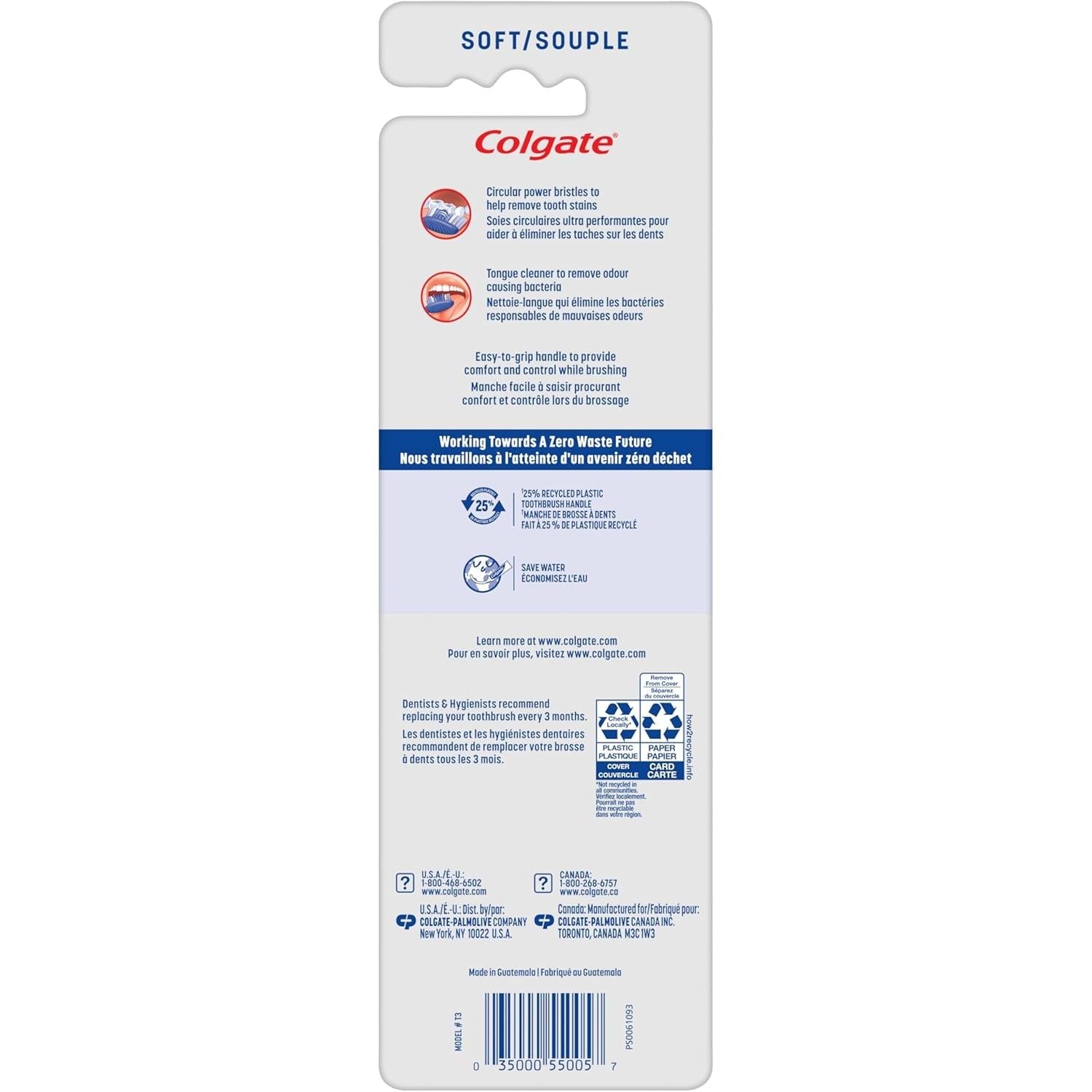 Buy now Colgate Extra Clean Toothbrush, Soft Toothbrush for Adults, 3 Count (Pack of 1) at indiglob india