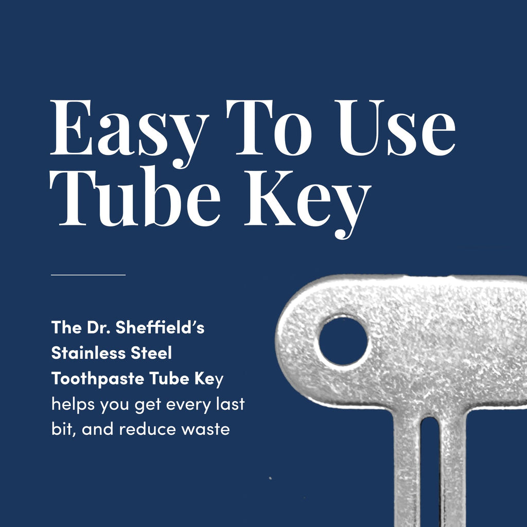 Dr. Sheffield's Stainless Steel Toothpaste Tube Squeezer Key & Roller