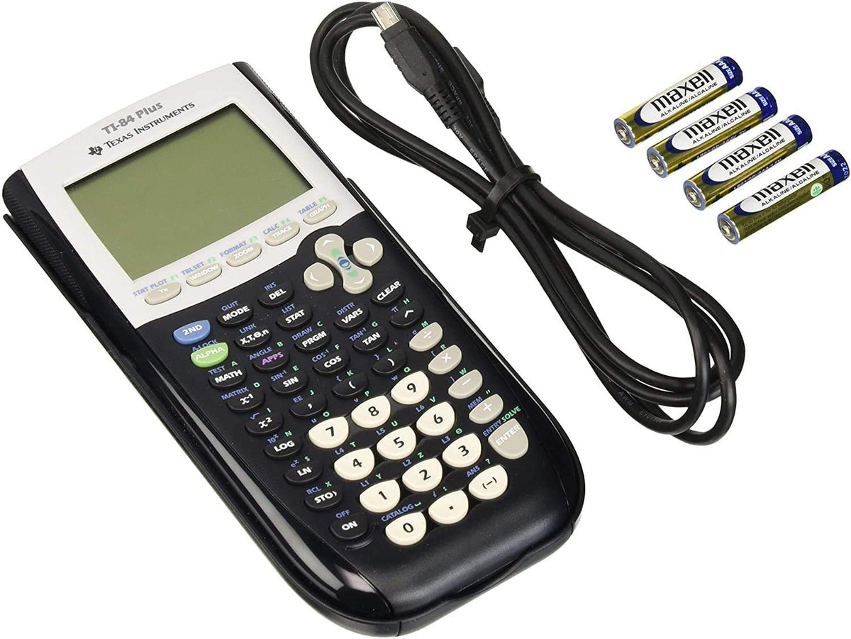 Texas Instruments TI-84 Plus Graphics Calculator, Black (Renewed)