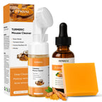 Turmeric Face Wash Set, Turmeric Facial Cleanser & Turmeric Soap Bar & Oil