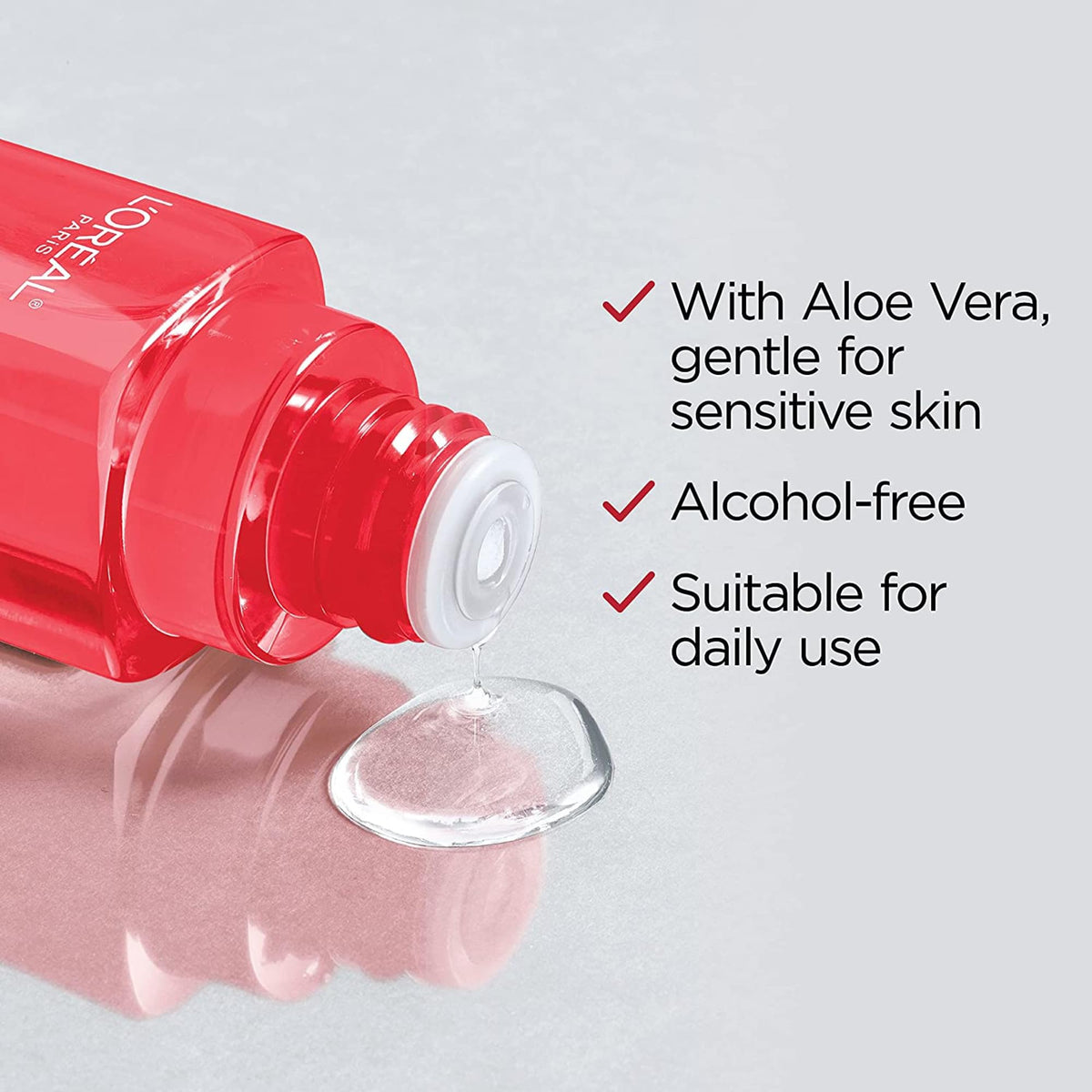 L'Oreal Paris Revitalift 5% Pure Glycolic Acid Peeling Toner with Aloe Vera, Alcohol Free, Fragrance Free 6 fl oz