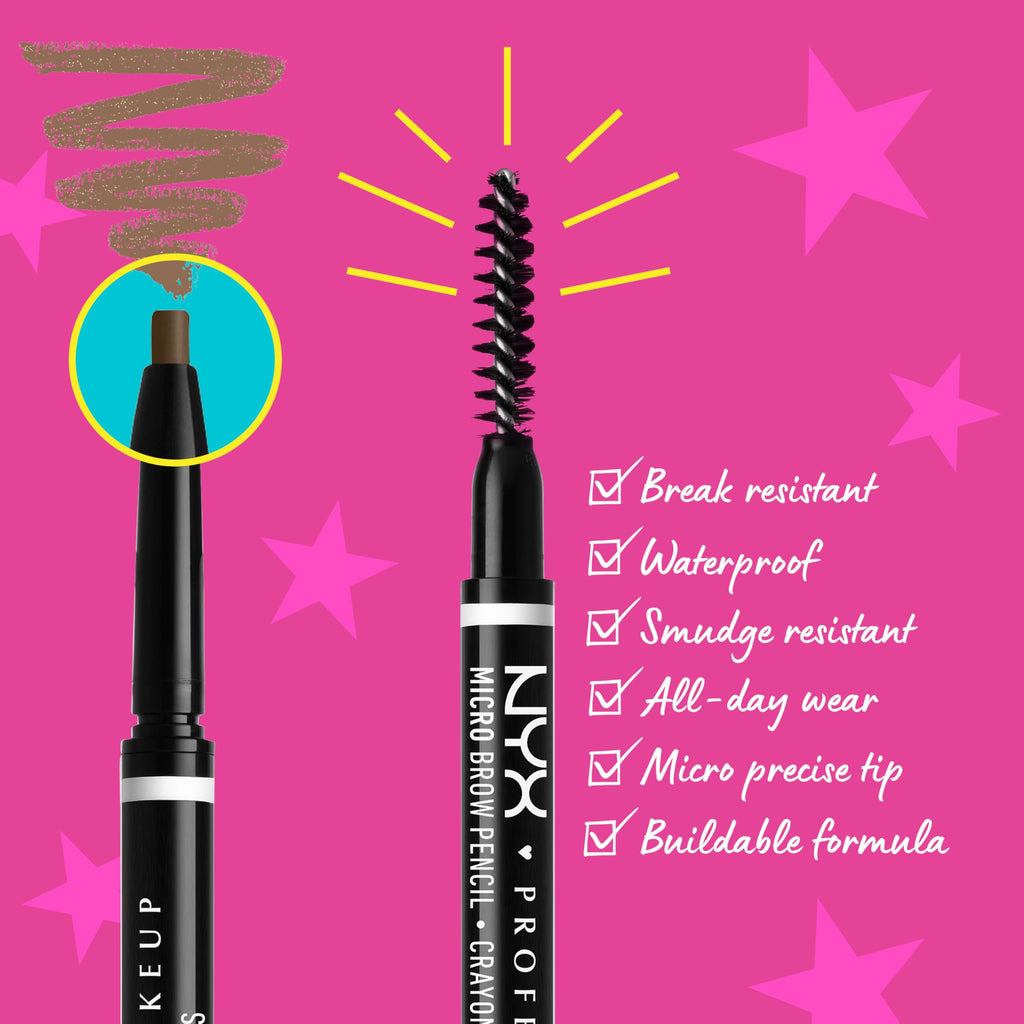 Buy now NYX PROFESSIONAL MAKEUP Micro Brow Pencil, Precise Eyebrow Pencil - Ash Blonde at indiglob india