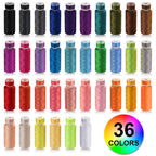 Eoehro 72pcs Sewing Thread Kit, 36 Colors Embroidery Thread, Prewound Bobbins, Sewing Machine Threads,400 Yards per Spool Polyester Thread for Sewing Embroidery Quilting