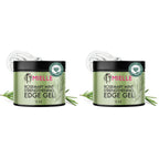 Mielle Organics Rosemary & Mint Edge Control Gel - Strong Hold Hair & Edge Gel for Women & Men - Infused with Biotin, Coconut & Babassu Oil to Encourage Longer, Healthier Hair (2 Fl Oz) (Pack of 2)