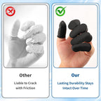 100 Pcs Disposable Silicone Finger Cots & Protectors – Non-Allergenic Black Finger Gloves Fingertips for Beauty, Manicure, Massage & Industrial Use