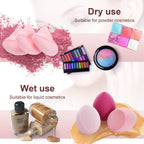 16PCS Makeup Sponge Set, with Triangle Powder Puff Beauty Blender Sponge and Mini Sponge For Foundation Concealer And Powder