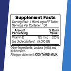 Superior Source Vitamin D3 5,000 IU, 100 Sublingual Tablets