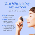 Avenova Eyelid Spray Cleanser for Lid & Lash, 20 ml Bottle | Gentle Everyday Pure Hypochlorous Acid Spray for Eye Irritation