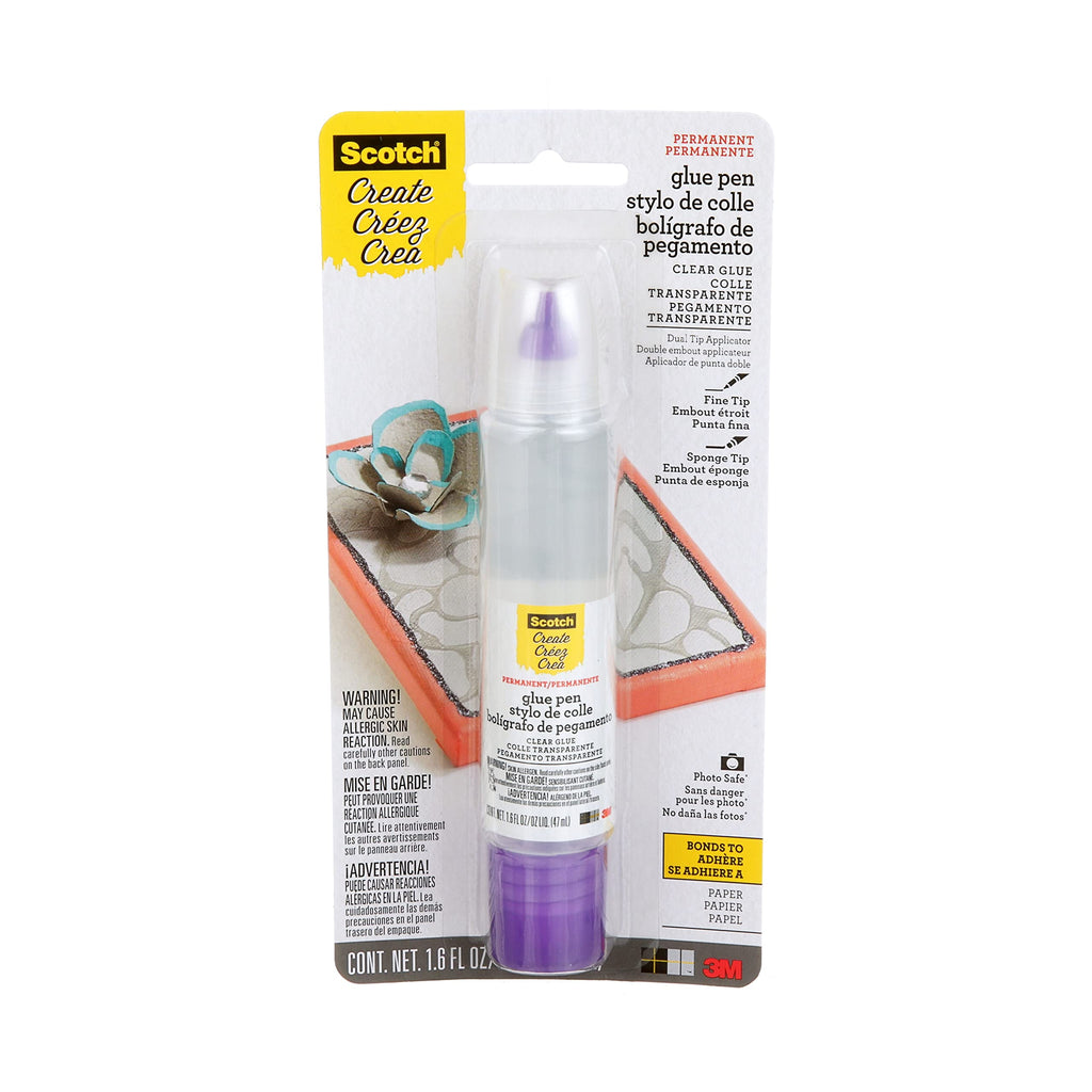 Scotch Scrapbookers Glue, 1.6 oz, Two-Way Applicator – Dual Tip, Photo-Safe, Acid-Free, Non-Toxic Adhesive for Crafts and Scrapbooking