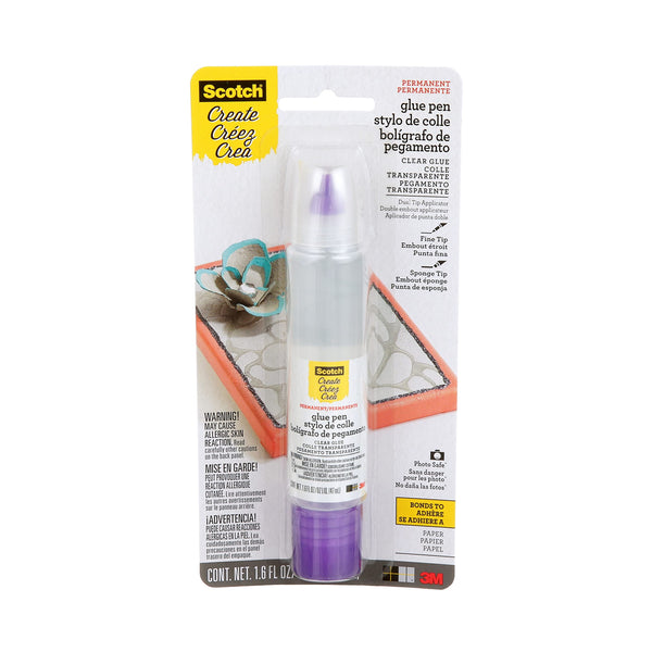 Scotch Scrapbookers Glue, 1.6 oz, Two-Way Applicator – Dual Tip, Photo-Safe, Acid-Free, Non-Toxic Adhesive for Crafts and Scrapbooking