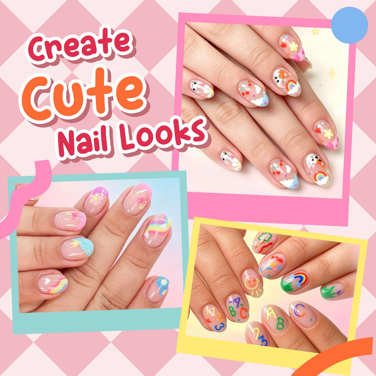 Create cute nail looks with Modelones Short Almond Nail Tips (360pcs). Perfect for versatile nail art. Verified by CuratCart.