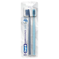 Buy now Oral-B Brilliance Premium Whitening Toothbrush with Plaque Eraser, Medium, Sky Blue and Gray, 2 Count at indiglob india
