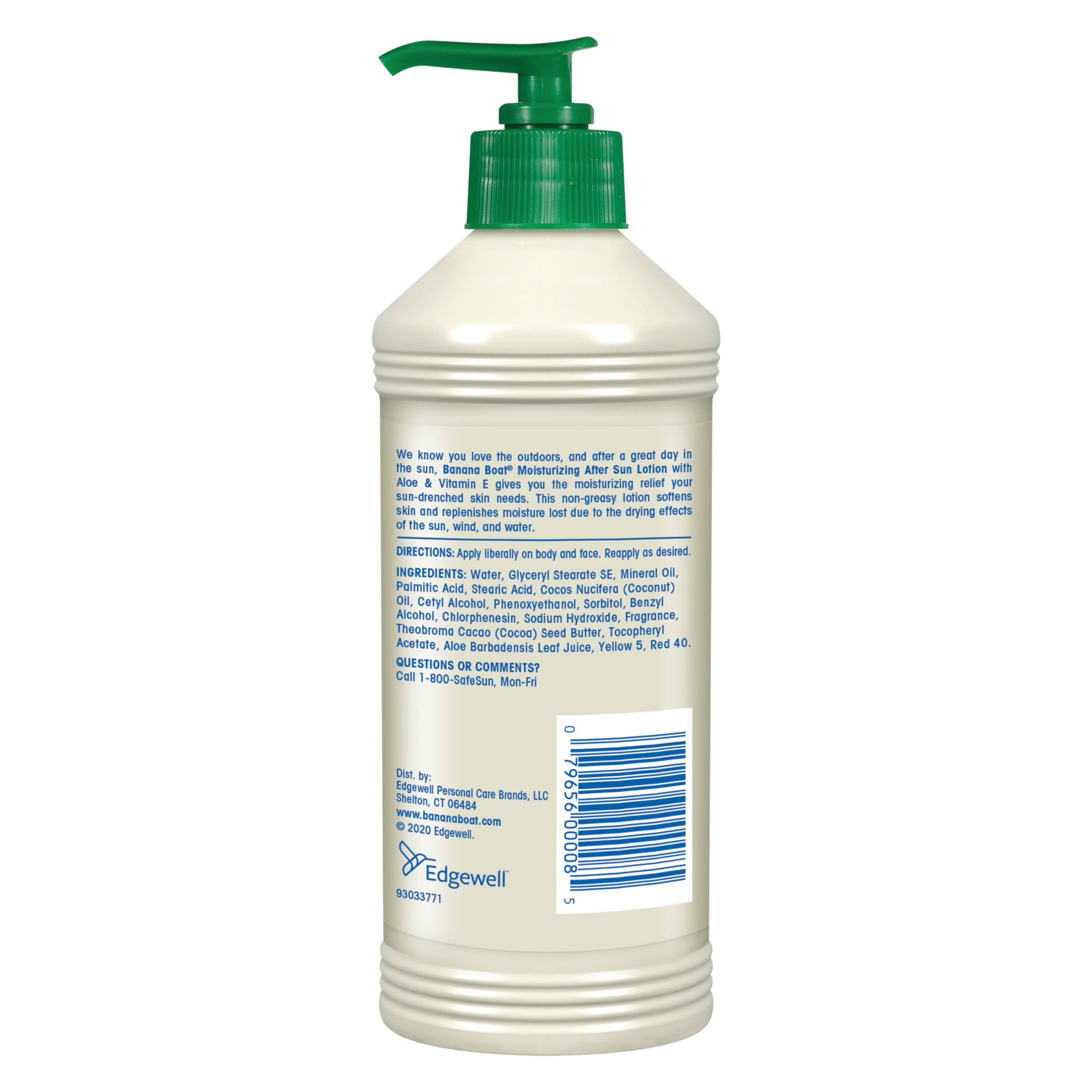 Banana Boat Moisturizing After Sun Lotion with Aloe, 16 Fl Oz | After sun care moisturizer, Tan extender lotion, Contains aloe and Vitamin E, 12 hour skin hydration