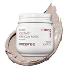 innisfree Super Volcanic Clay Mask, Pore Cleansing & Oil Control Face Mask for Oily Skin with AHA, Korean Wash-Off Clay Mask for Clogged Pores