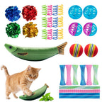 33-Pack Cat Toys for Indoor Cats & Kittens, Interactive Cat Toy