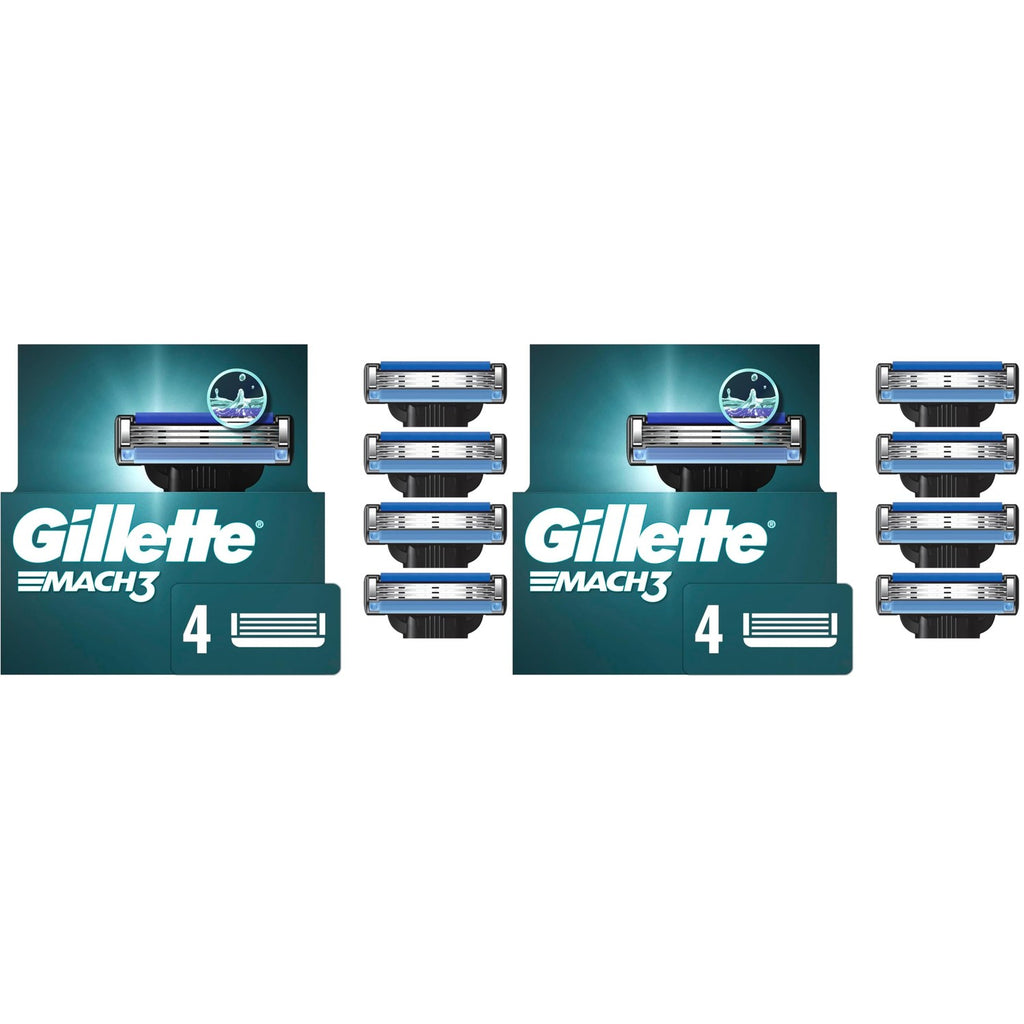 Gillette Mach3 Razor Refills for Men, 10 Razor Blade Refills