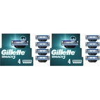 Gillette Mach3 Razor Refills for Men, 10 Razor Blade Refills