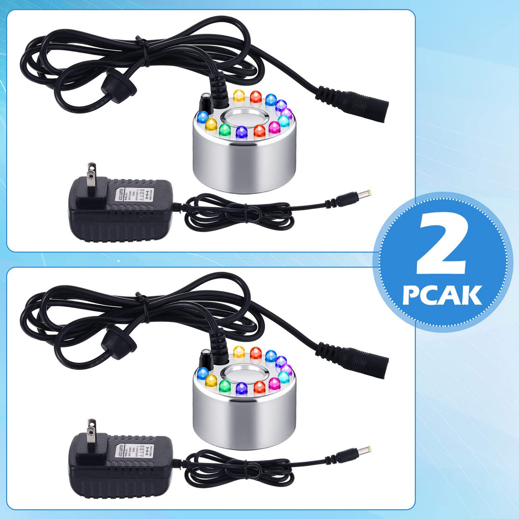 Maitys 2 Pcs Mist Maker Fogger Small Ultrasonic Fog Machine for Cauldron