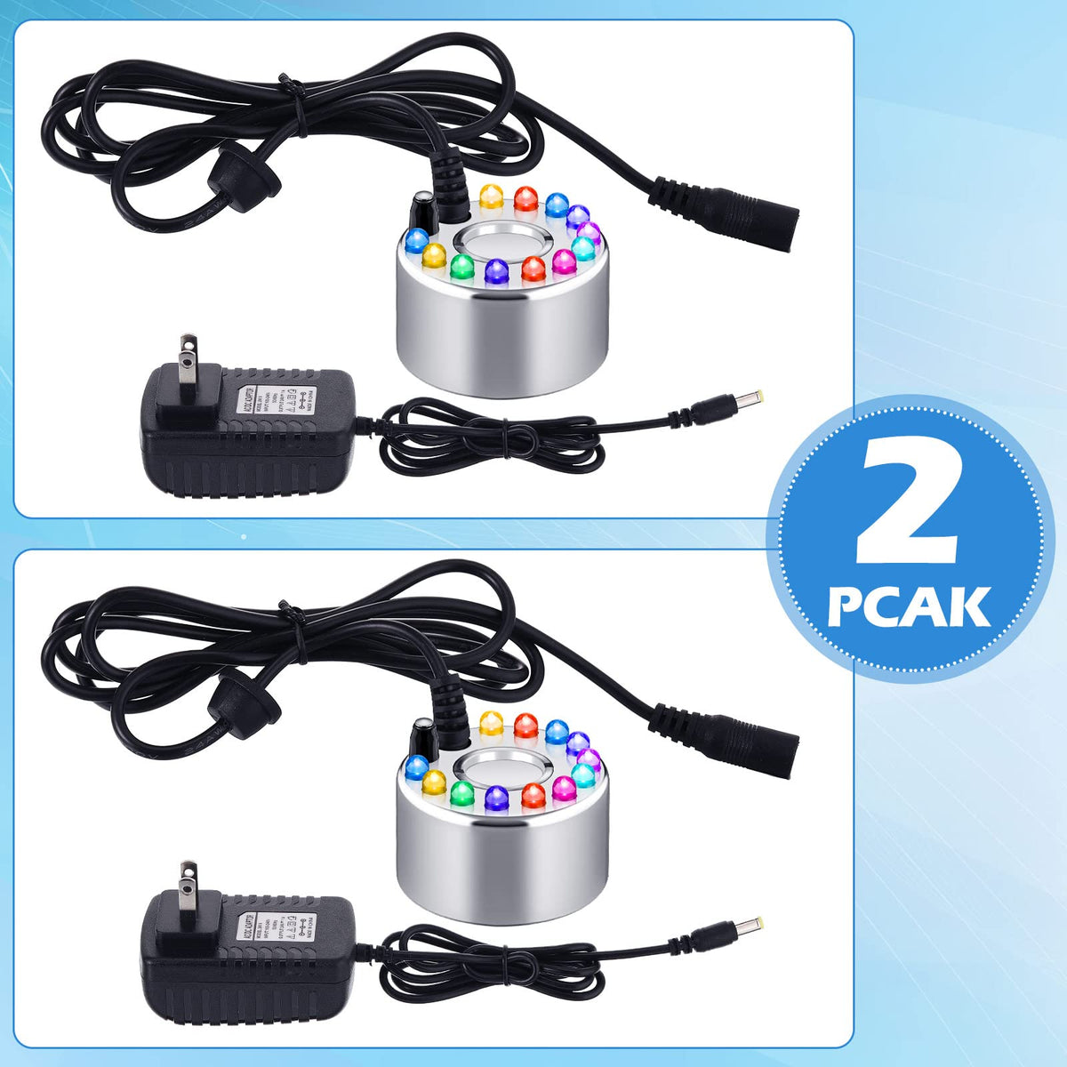 Maitys 2 Pcs Mist Maker Fogger Small Ultrasonic Fog Machine for Cauldron