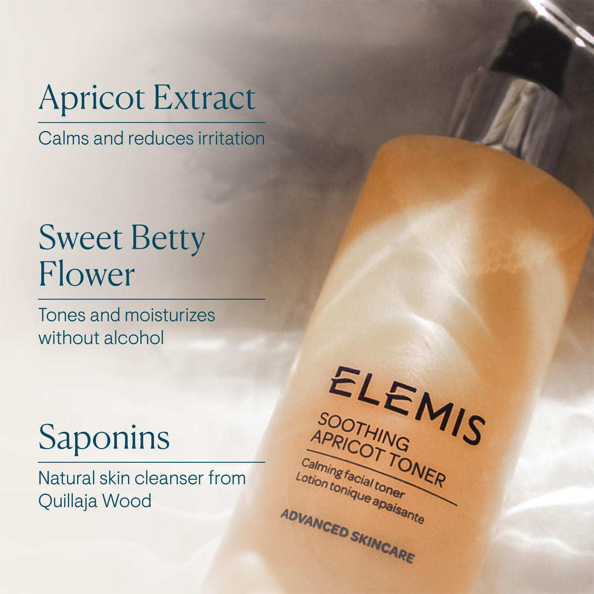 ELEMIS Soothing Apricot Alcohol-Free Facial Toner to Calm & Refresh, 200ml