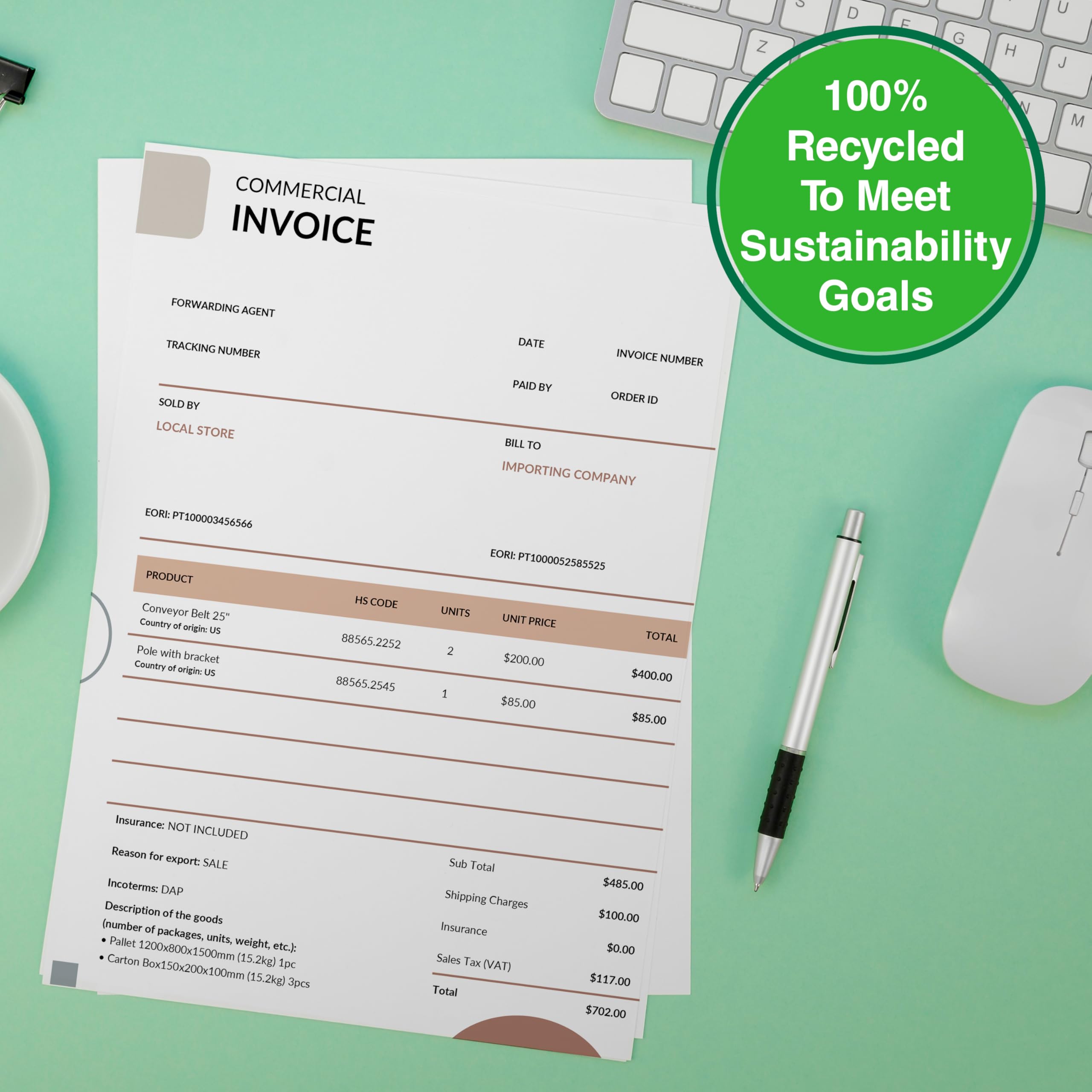 Buy now PrintWorks 100% Recycled Printer Paper 8.5" x 11" White - 20 lb Copy & Multipurpose Computer Paper - 1 Pack, 400 Sheets - Made in the USA - 92 Bright - Printer & Copier Compatible (00018) at indiglob india