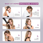KATIVA Brazilian Keratin Hair Straightening Treatment Blonde, 12 Weeks Smooth Hair at Home, Anti Frizz Smoothing System for Light & Blonde Hair, Formaldehyde Free