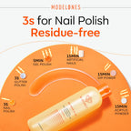 Modelones Acetone Nail Polish Remover Jojoba Oil Lemon 8 FL Oz