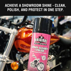 Bike Spirits Spray Cleaner & Polish 14 oz (2 Pack) + Microfiber Rag