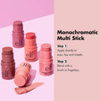 Buy now e.l.f. Monochromatic Multi Stick, Luxuriously Creamy & Blendable Color, For Eyes, Lips & Cheeks, Dazzling Peony, 0.17 Oz at indiglob india