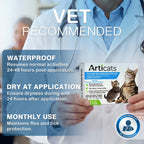 Flea and Tick Prevention for Cats & Kittens, Topical Cat Flea and Tick Treatment – Fast-Acting & Long-Lasting 6-Dose Supply