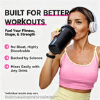 Creatine for Women – Micronized Creatine Monohydrate Powder with Collagen, BCAA, Myo-Inositol & Vitamin D3 – Muscle Growth, Strength & Energy Support – Pre & Post Workout – Peach Flavor, 30 Servings