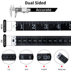 4 Pack Soft Tape Measure Body Measuring Tape, 120inch and 60inch Soft Fabric Measuring Tape Double-Sided Flexible Ruler for Weight Loss Fabric Sewing Tailor Cloth
