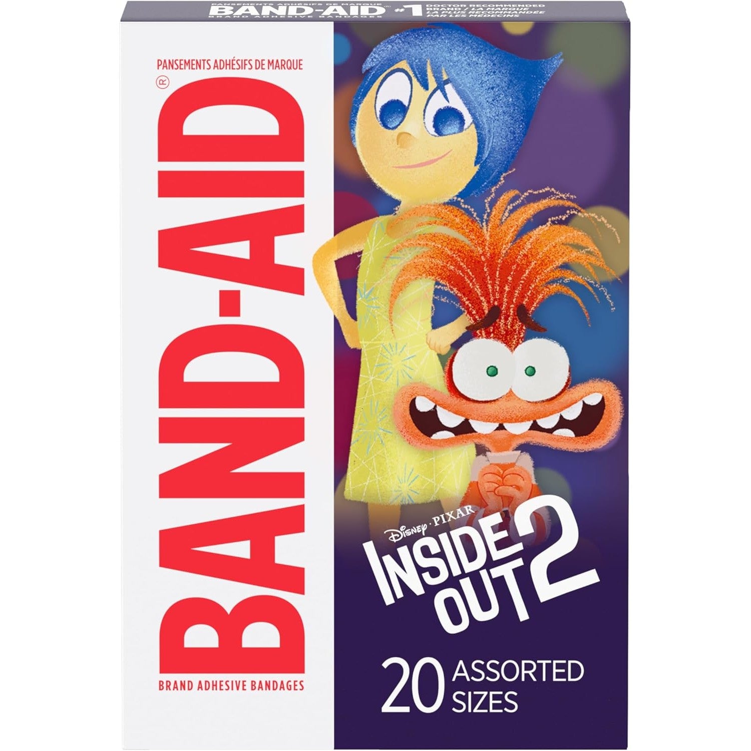 Buy now Band-Aid Brand Adhesive Bandages for Minor Cuts & Scrapes, Wound Care Bandages Featuring Marvel Avengers Characters, Fun Decorative Bandages for Kids & Toddlers, Assorted Sizes, 20 ct 20 Count (Pack of 1) Inside Out at indiglob india