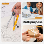 Nicpro 22 PCS Compass Geometry Tools with Case, Drafting Tool Geometry Set