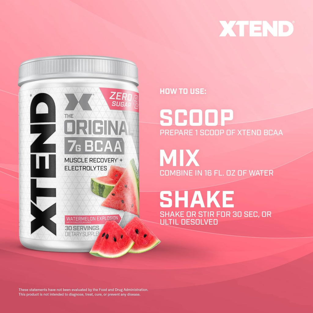Buy now Xtend Original BCAA Powder 7g BCAA and 2.5g L-Glutamine, Sugar Free Post Workout Muscle Recovery Drink with Amino Acids for Men & Women, 30 Servings at indiglob india