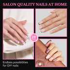 High-quality Medium Almond Nail Tips in soft gel, perfect for achieving salon-quality nails at home. 100% genuine product.