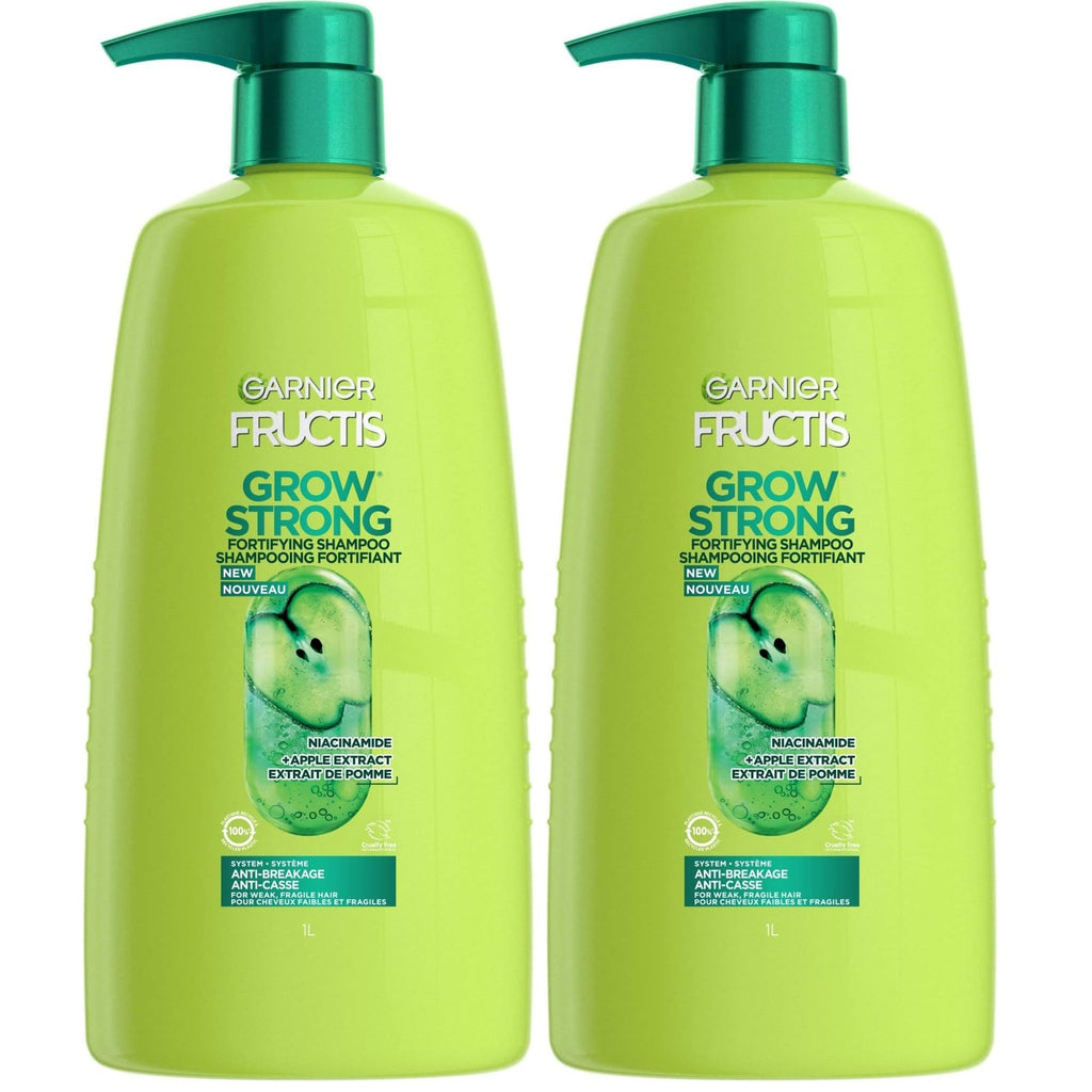Garnier Fructis Grow Strong Shampoo, 33.8 Fl Oz, 1 Count (Packaging May Vary)