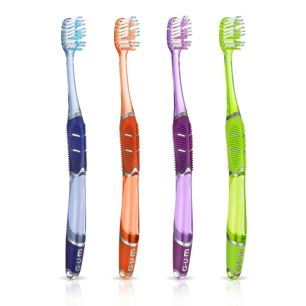 Buy now GUM Technique Deep Clean Toothbrush - Compact Soft - Soft Toothbrushes for Adults with Sensitive Extra Fine Bristles, 3ct at indiglob india